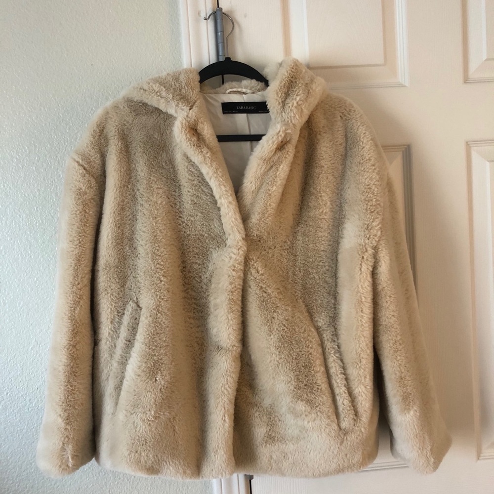 Furry Jacket with hoodie